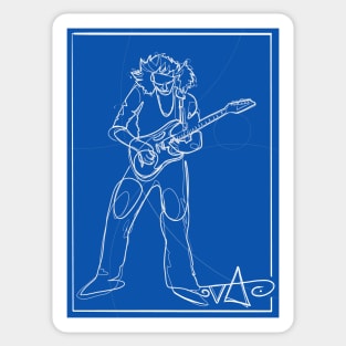 Steve Vai lineart Sticker